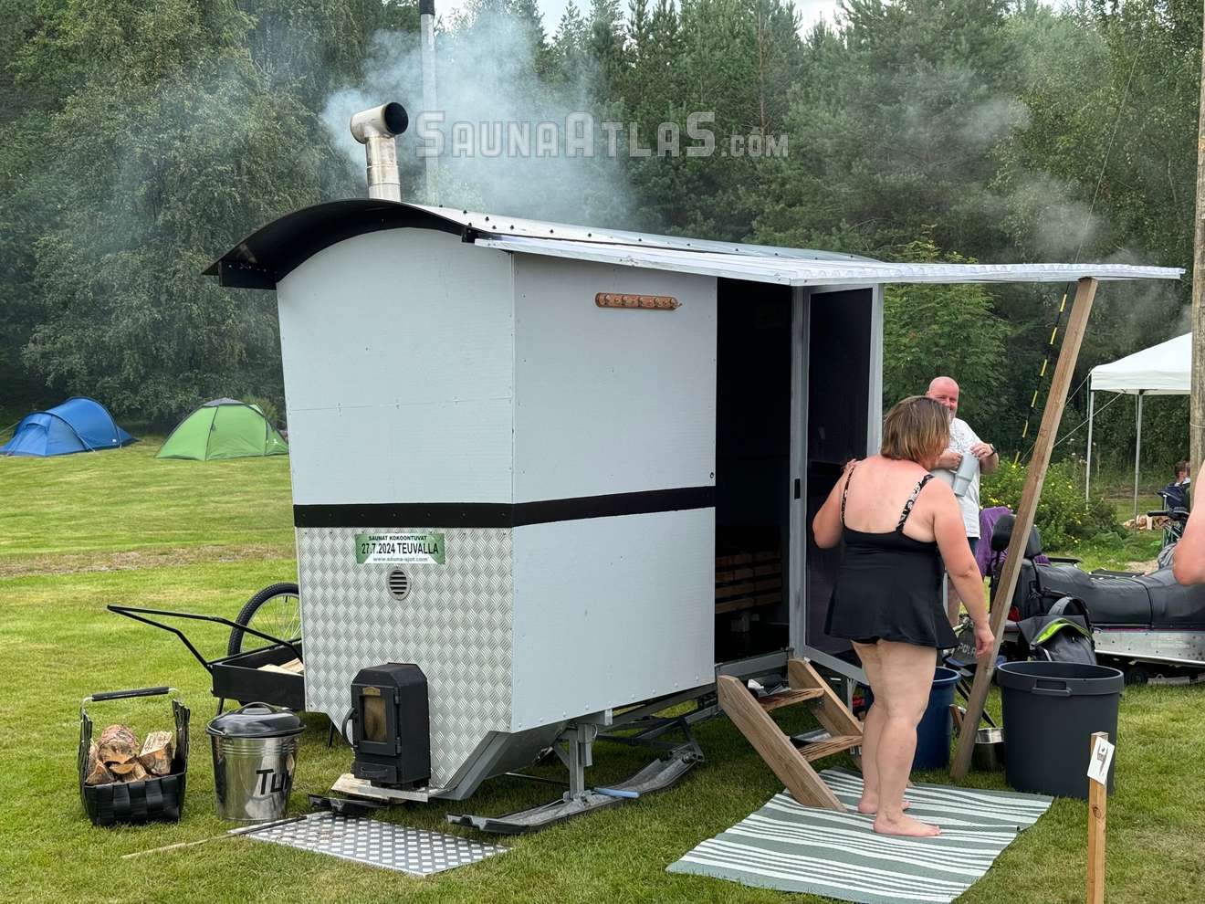 Siirrettävien saunojen kokoontumisajot